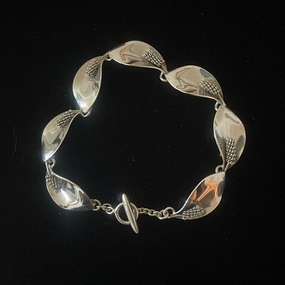 Vintage Rare A&K Aarrc Krogh Denmark Sterling Silver Bracelet